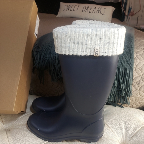UGG Authentic Navy Shelby Rainboots - Picture 2 of 8